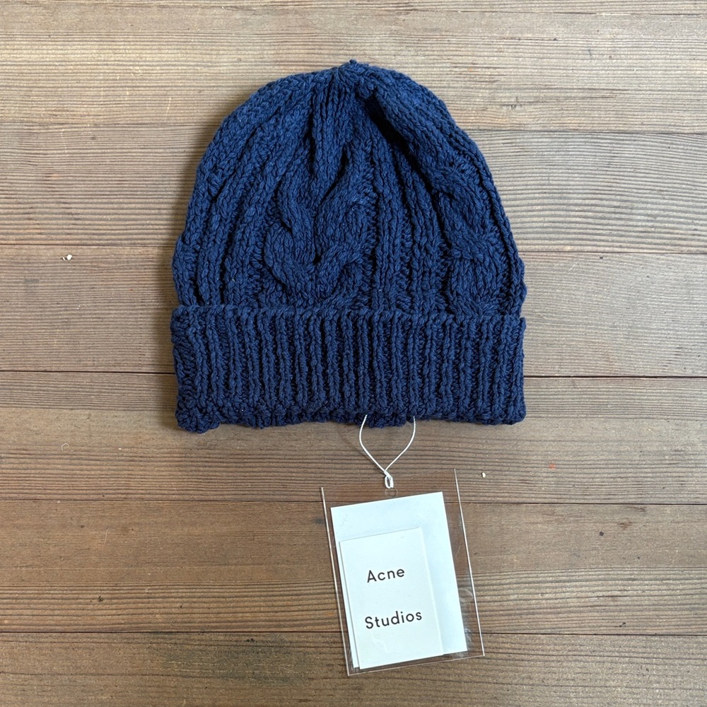 Acne Studios Deep Blue Knit Hat